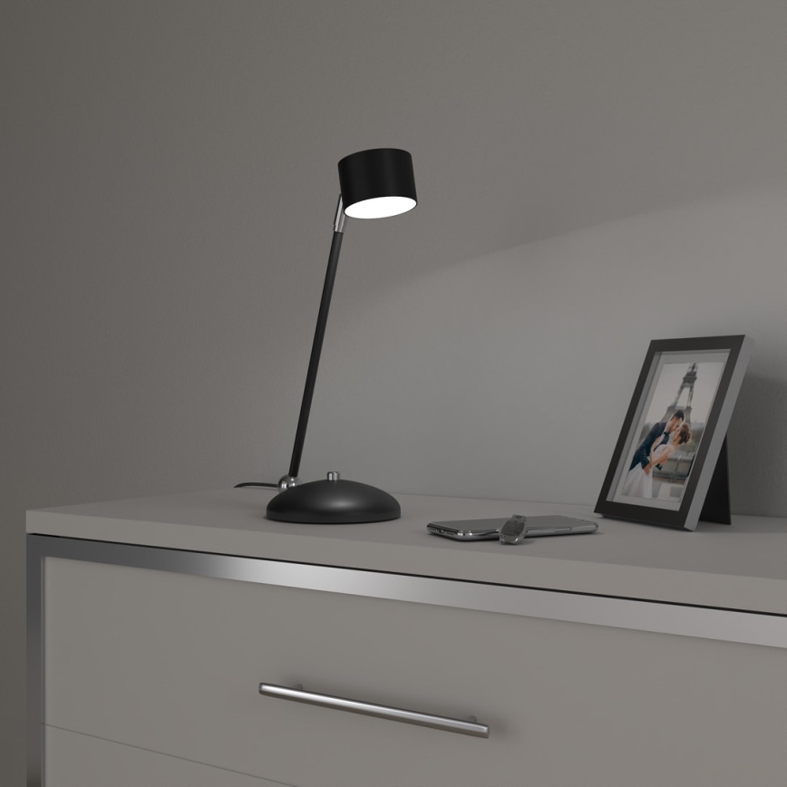 Lámpara de mesa ARENA 1xGX53/11W/230V negro/cromo brillante