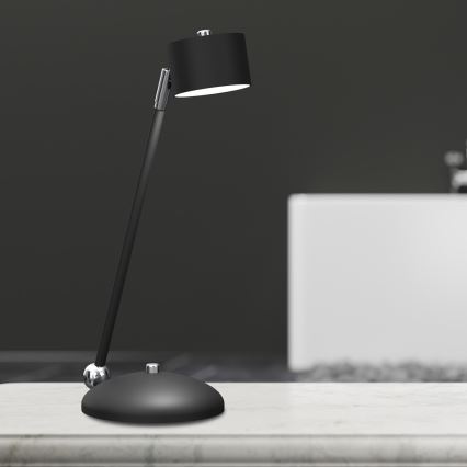 Lámpara de mesa ARENA 1xGX53/11W/230V negro/cromo brillante