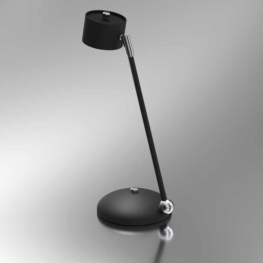 Lámpara de mesa ARENA 1xGX53/11W/230V negro/cromo brillante