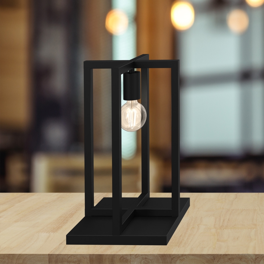 Lámpara de mesa ARNOLD 1xE27/60W/230V negro