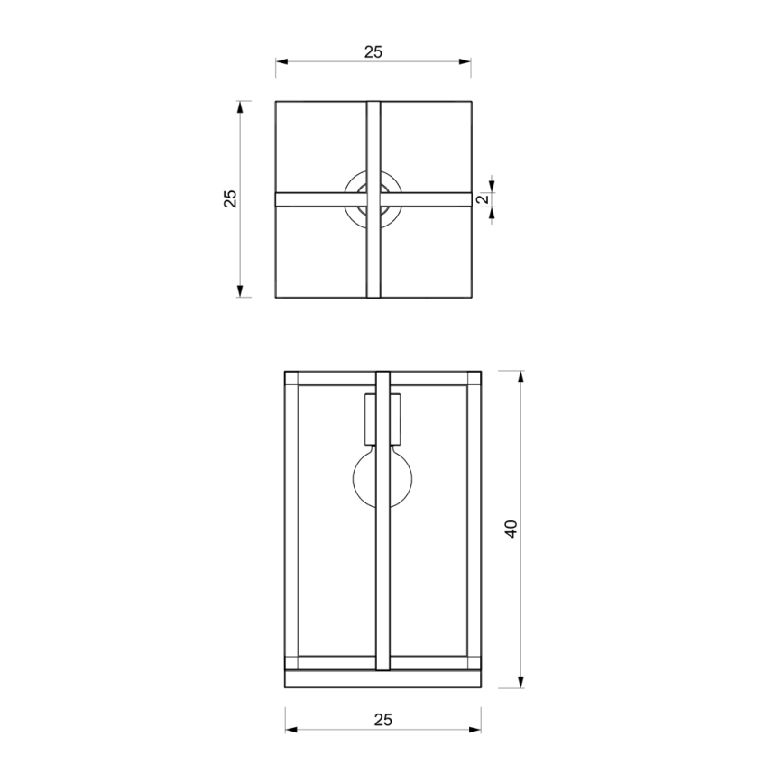 Lámpara de mesa ARNOLD 1xE27/60W/230V negro