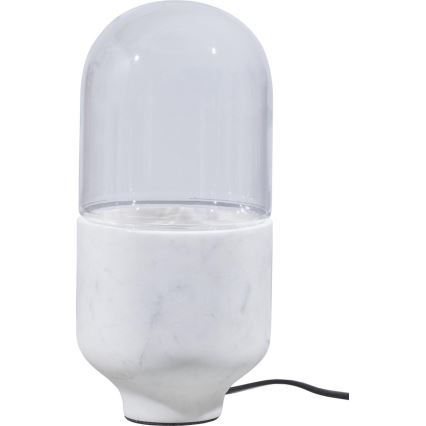 Lámpara de mesa ASEL 1xE27/25W/230V mármol blanco