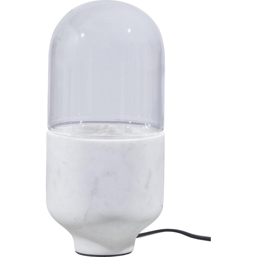Lámpara de mesa ASEL 1xE27/25W/230V mármol blanco
