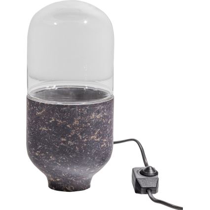Lámpara de mesa ASEL 1xE27/25W/230V mármol gris/marrón