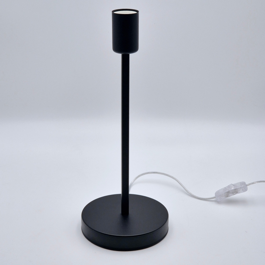 Lámpara de mesa ASTRID 1xE27/60W/230V negro brillante