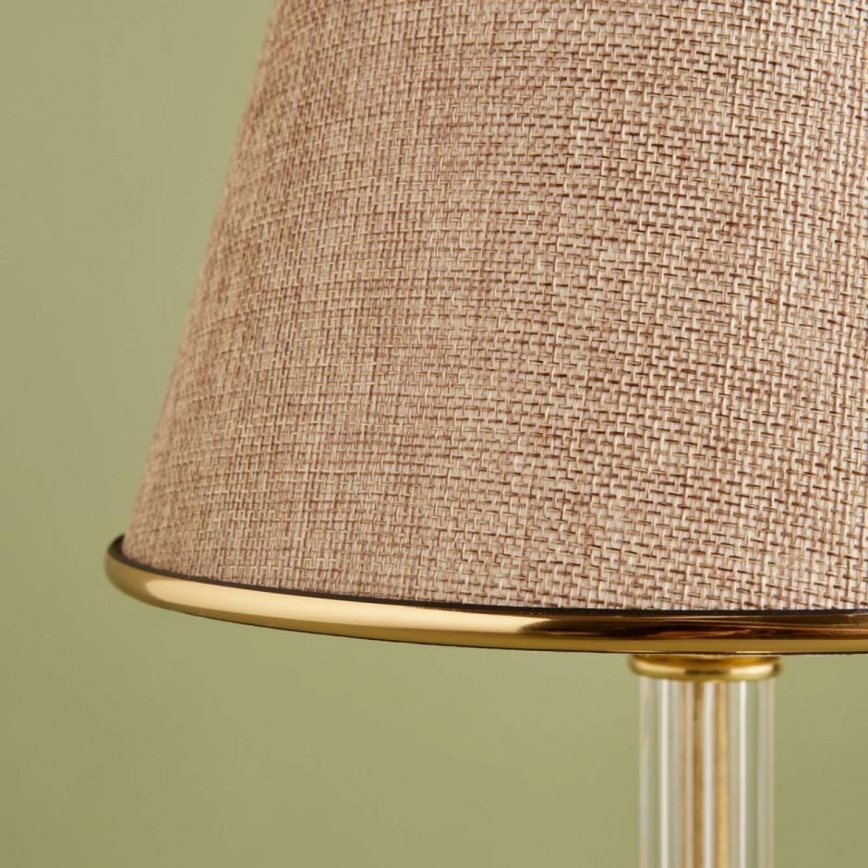 Lámpara de mesa AYD 1xE27/40W/230V beige/dorado