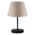 Lámpara de mesa AYD 1xE27/40W/230V beige/negra