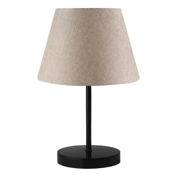 Lámpara de mesa AYD 1xE27/40W/230V beige/negra
