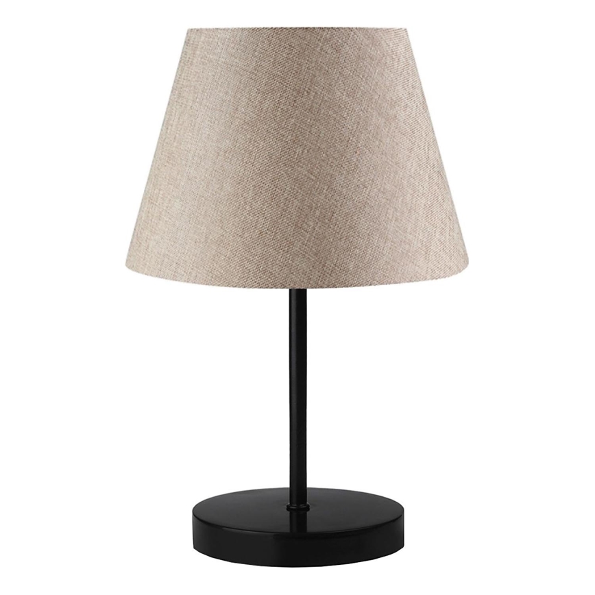 Lámpara de mesa AYD 1xE27/40W/230V beige/negra