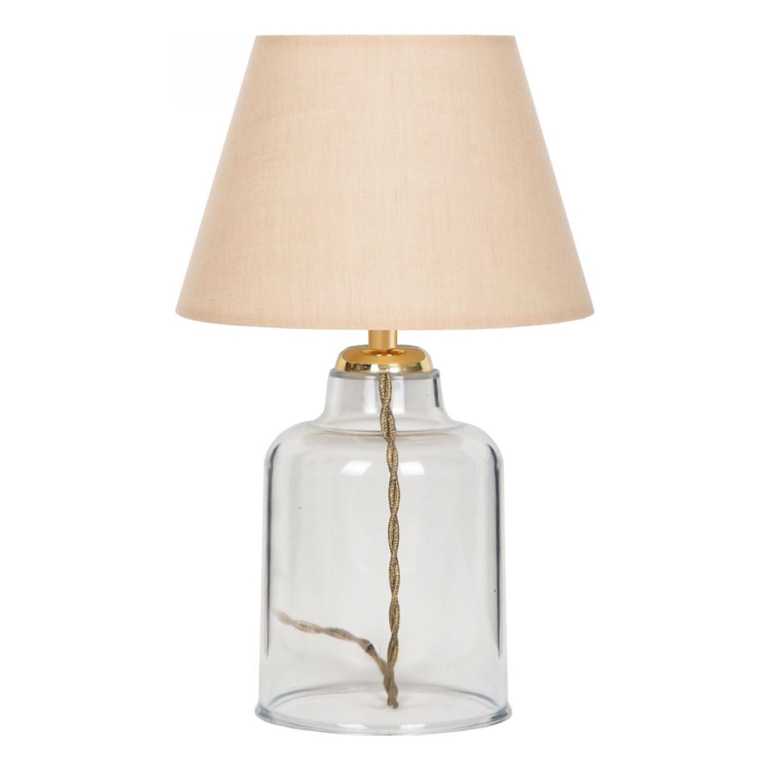 Lámpara de mesa AYD 1xE27/40W/230V beige/transparente