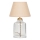 Lámpara de mesa AYD 1xE27/40W/230V beige/transparente