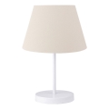 Lámpara de mesa AYD 1xE27/40W/230V blanca