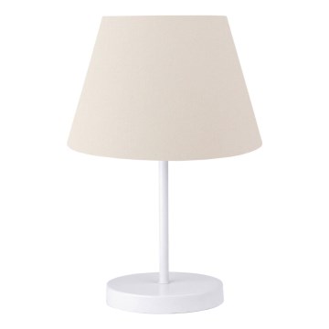 Lámpara de mesa AYD 1xE27/40W/230V blanca