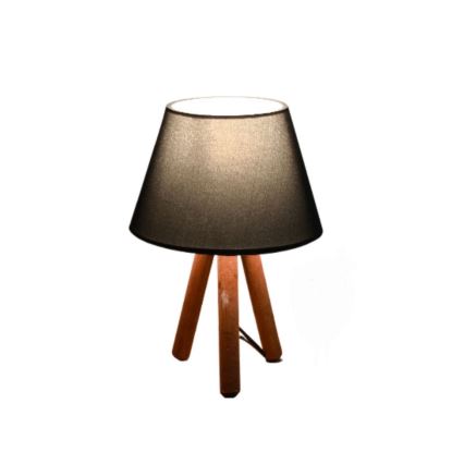 Lámpara de mesa AYD 1xE27/40W/230V marrón/antracita