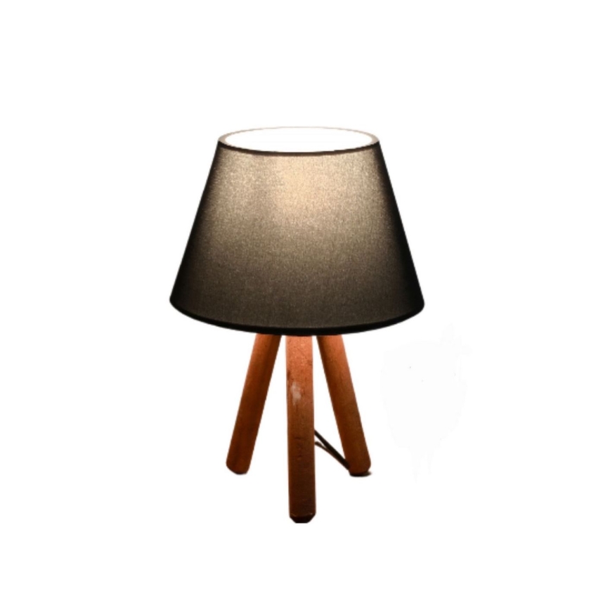 Lámpara de mesa AYD 1xE27/40W/230V marrón/antracita