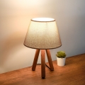 Lámpara de mesa AYD 1xE27/40W/230V marrón/beige