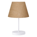 Lámpara de mesa AYD 1xE27/40W/230V marrón/blanco