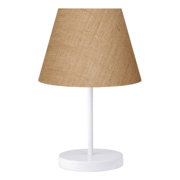 Lámpara de mesa AYD 1xE27/40W/230V marrón/blanco