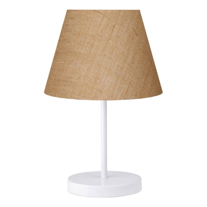 Lámpara de mesa AYD 1xE27/40W/230V marrón/blanco