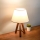Lámpara de mesa AYD 1xE27/40W/230V marrón/crema
