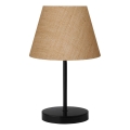 Lámpara de mesa AYD 1xE27/40W/230V marrón/negro