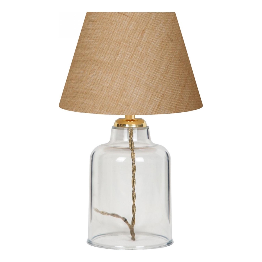 Lámpara de mesa AYD 1xE27/40W/230V marrón/transparente