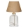 Lámpara de mesa AYD 1xE27/40W/230V marrón/transparente