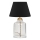 Lámpara de mesa AYD 1xE27/40W/230V negra/transparente