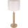 Lámpara de mesa BENITA 1xE27/60W/230V 61 cm color crema/roble