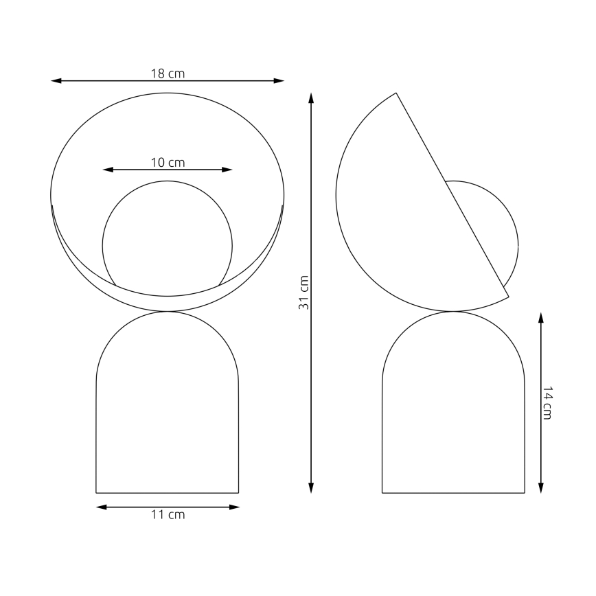 Lámpara de mesa BOTO 1xG9/8W/230V beige