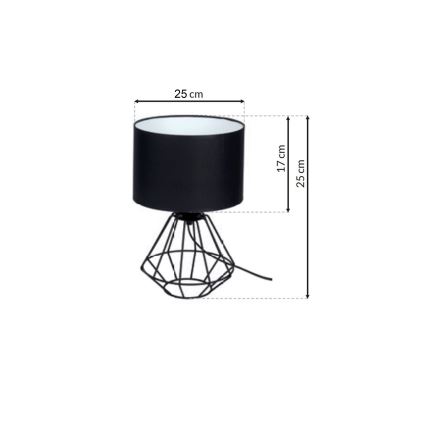 Lámpara de mesa COLIN 1xE27/60W/230V