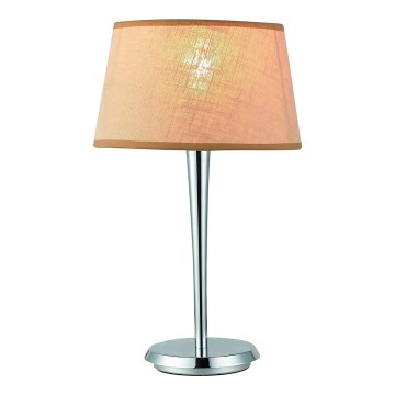 Lámpara de mesa COMBO beige/cromo