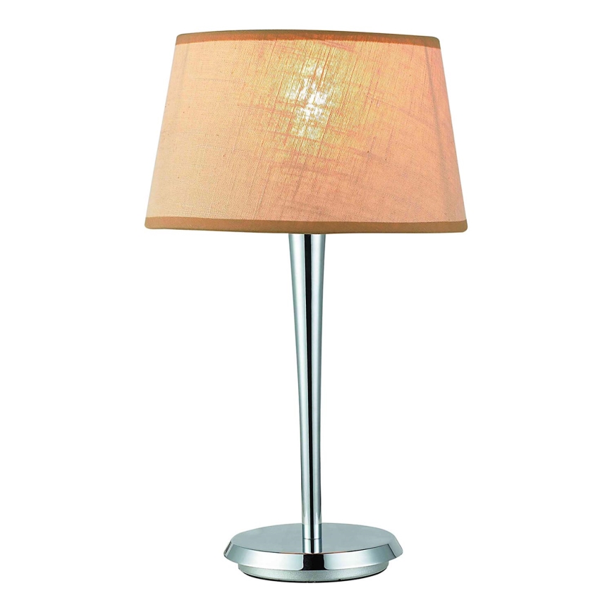 Lámpara de mesa COMBO beige/cromo