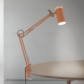 Lámpara de mesa con pinza GILI 1xE27/40W/230V color ladrillo