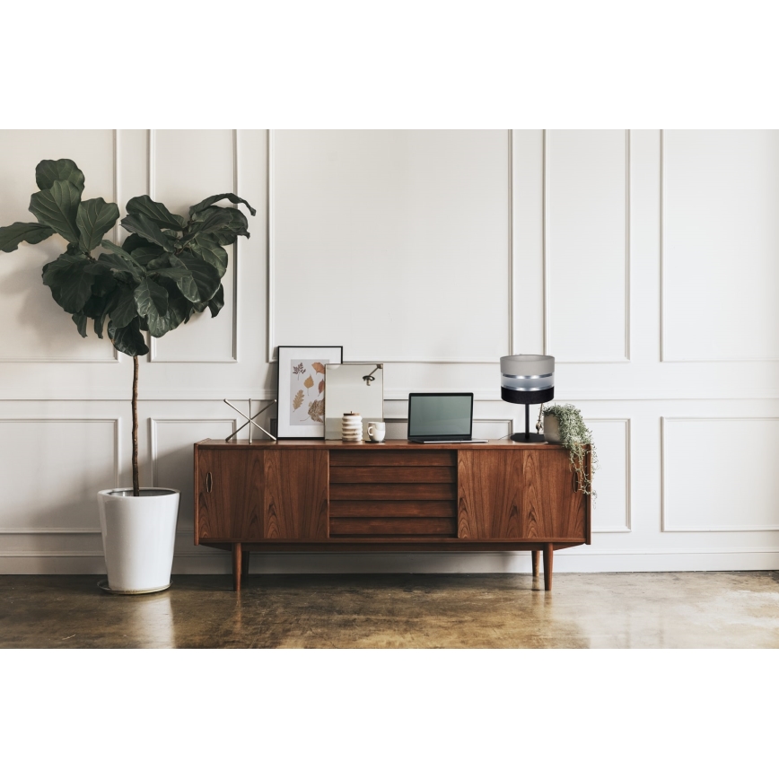 Lámpara de mesa CORAL 1xE27/60W/230V negro/gris