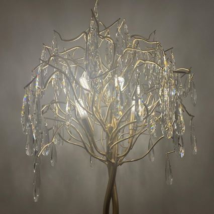 Lámpara de mesa de cristal 5xG9/40W/230V dorado