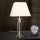 Lámpara de mesa de cristal POKAL 1xE27/60W/230V color crema/transparente