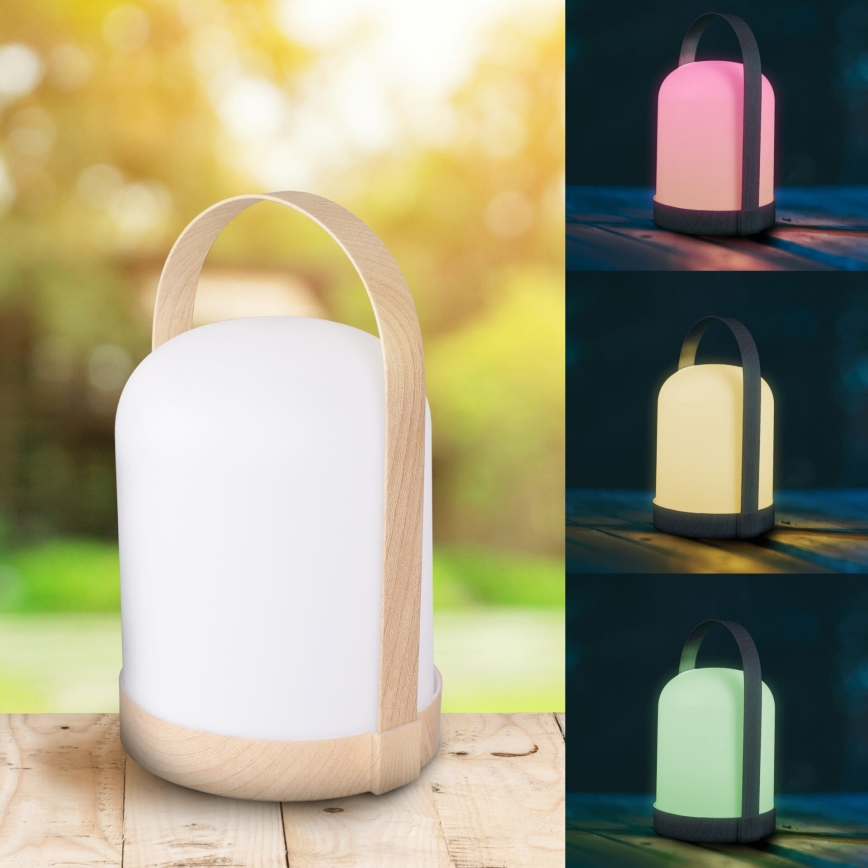 Lámpara de mesa decorativa LED RGBW MINORKA LED/0,3W/4,5V 3xAA