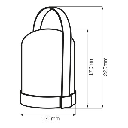Lámpara de mesa decorativa LED RGBW MINORKA LED/0,3W/4,5V 3xAA