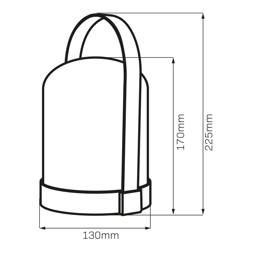 Lámpara de mesa decorativa LED RGBW MINORKA LED/0,3W/4,5V 3xAA