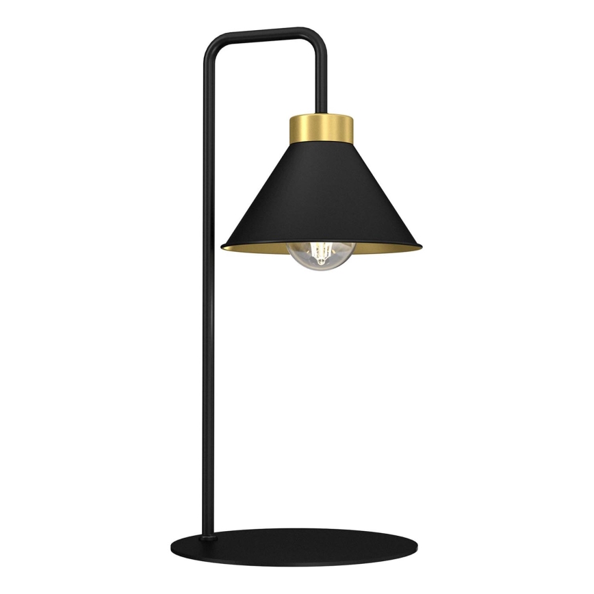 Lámpara de mesa DEMET 1xE27/15W/230V negro/dorado