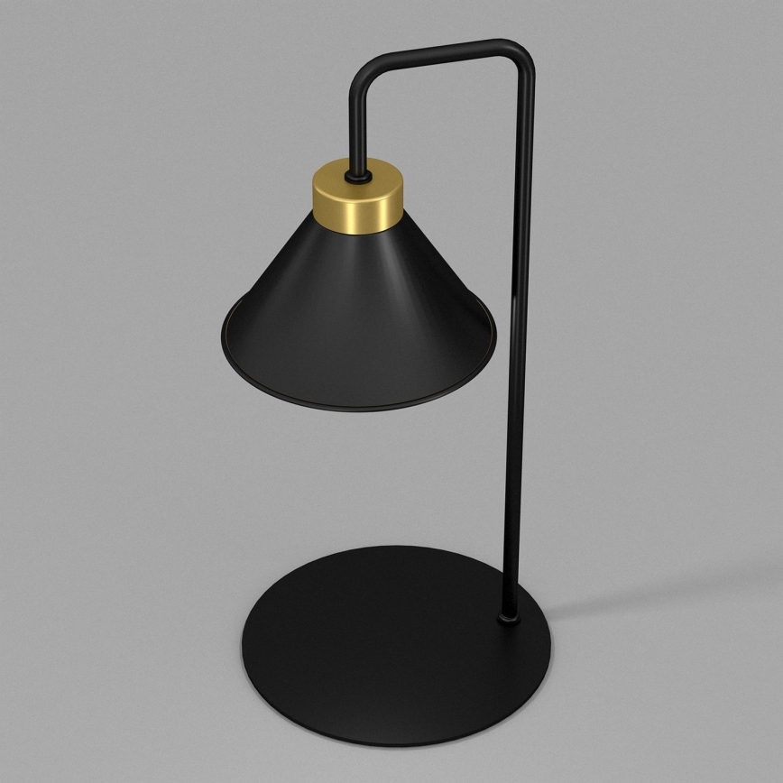Lámpara de mesa DEMET 1xE27/15W/230V negro/dorado