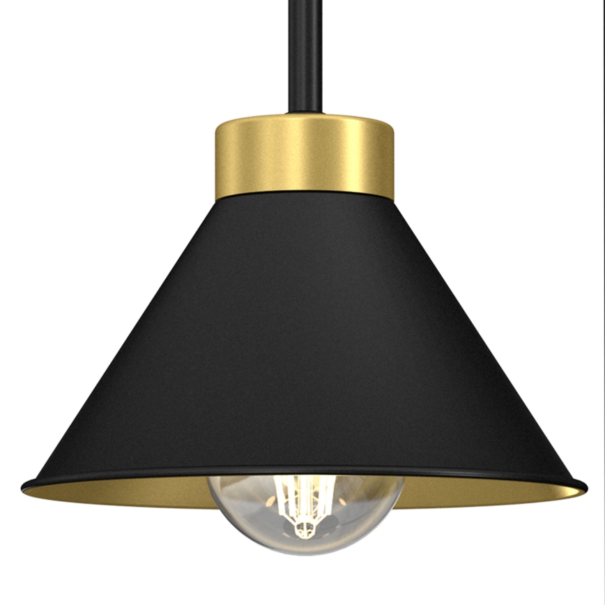 Lámpara de mesa DEMET 1xE27/15W/230V negro/dorado
