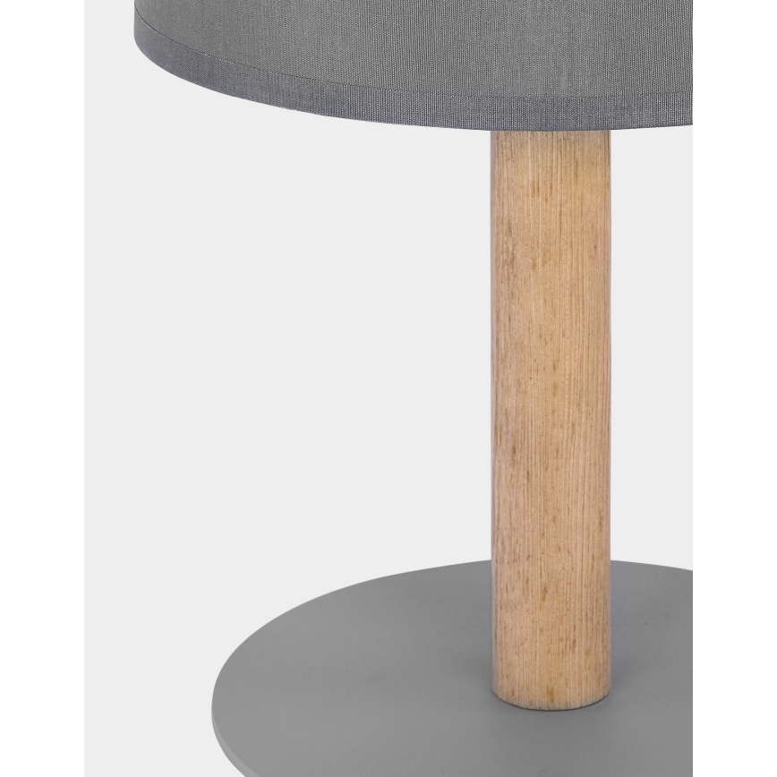 Lámpara de mesa DEVA 1xE27/15W/230V gris/madera