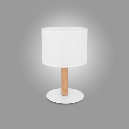 Lámpara de mesa DEVA 1xE27/60W/230V blanco/madera