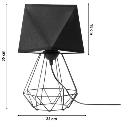 Lámpara de mesa DIAMENT 1xE27/60W/230V