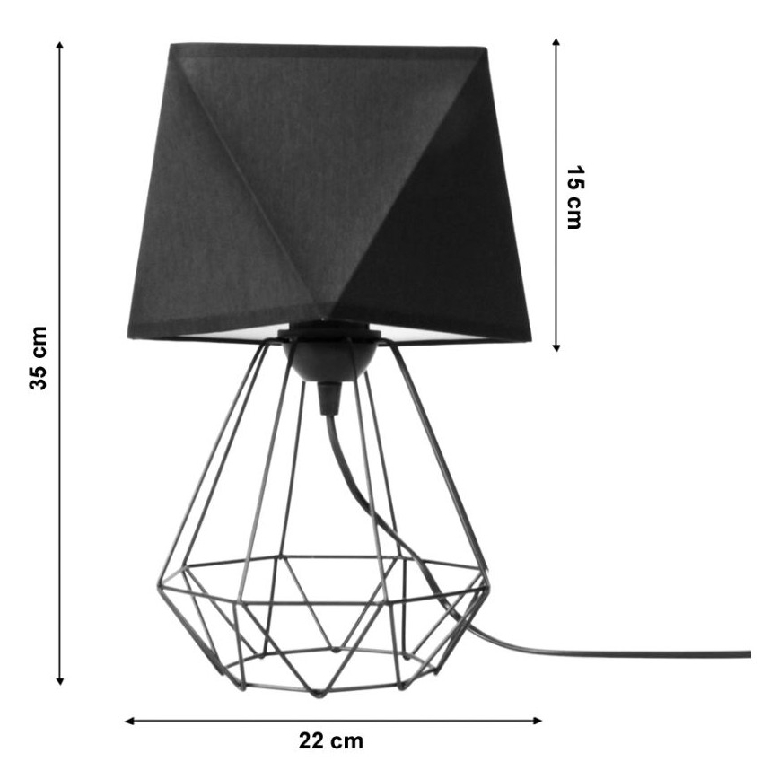 Lámpara de mesa DIAMENT 1xE27/60W/230V