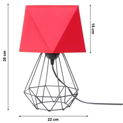 Lámpara de mesa DIAMENT 1xE27/60W/230V