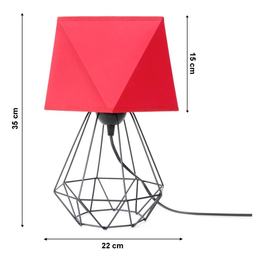 Lámpara de mesa DIAMENT 1xE27/60W/230V