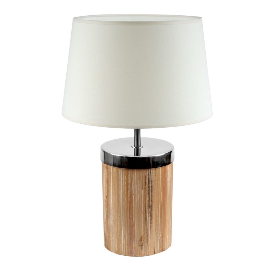 Lámpara de mesa FERNI 1xE27/40W/230V color crema